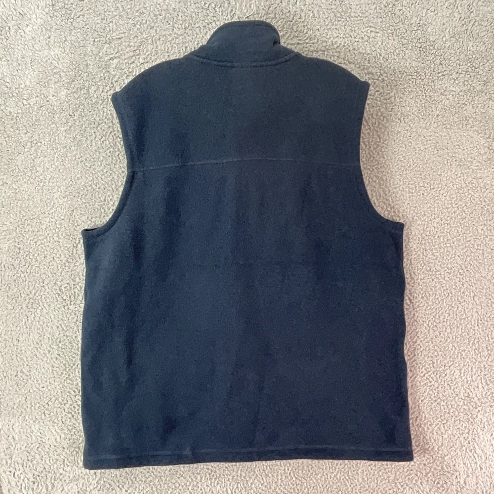 The North Face Sweater Fleece Vest Mens XL Blue New Urban Navy Embroidered Zip